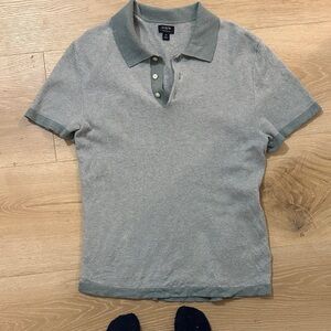 J. Crew Gray Green Polo Shirt